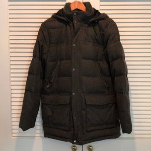 Lands End Wool Puffer Jacket Medium